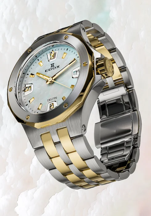 Edox Delfin The Original Diver Date Lady 53100 357JM NADND - Зображення 4