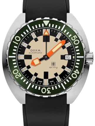 DOXA ARMY HUNTER GREEN STAINLESS STEEL BEZEL 785.10.031G.20