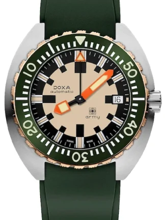DOXA ARMY HUNTER GREEN BRONZE BEZEL 785.60.031.26