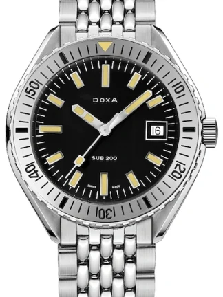 DOXA SUB 200 SHARKHUNTER STAINLESS STEEL BEZEL 796.10.101.10