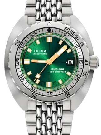 DOXA SUB 300 SEA EMERALD SUNRAY COSC 821.10.131.10