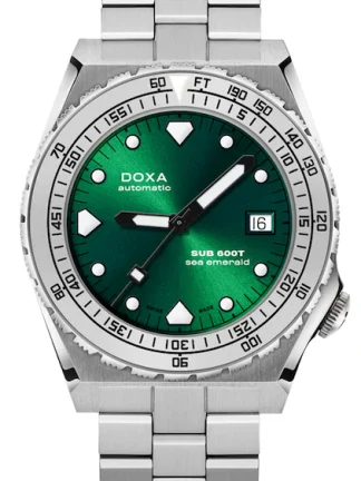 DOXA SUB 600T SEA EMERALD STAINLESS STEEL BEZEL 862.10.131.10